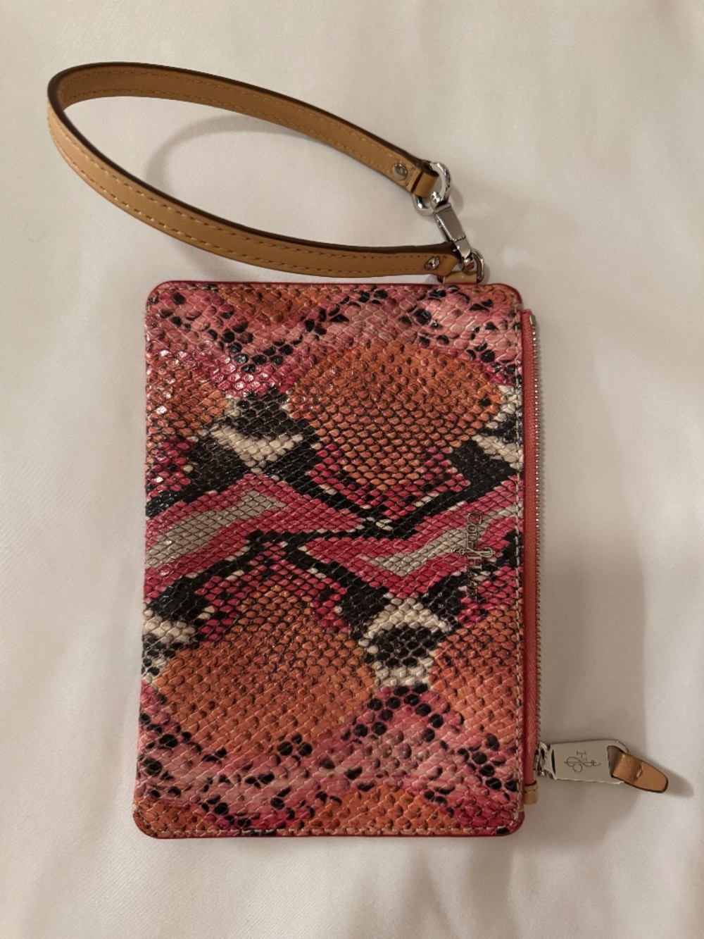 Cole Haan Snake Print Wristlet